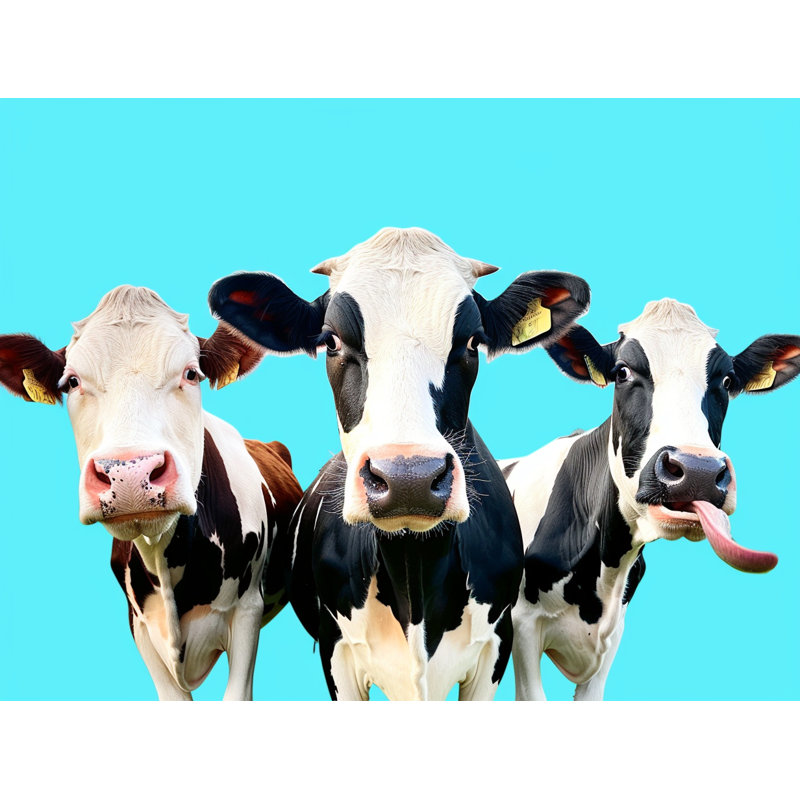 Tapis de bain Cows Portrait, L 21 po x L 34 po