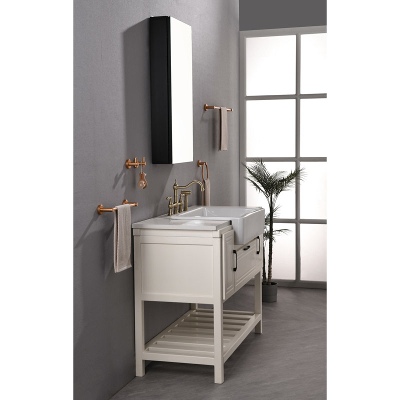 Armoire à pharmacie 18 po x 36 po - Noir mat, aluminium robuste, verre dur, capacité de rangement suffisante Armoire 18 x 36 avec verre rouillé - rangement spacieux, fixation murale