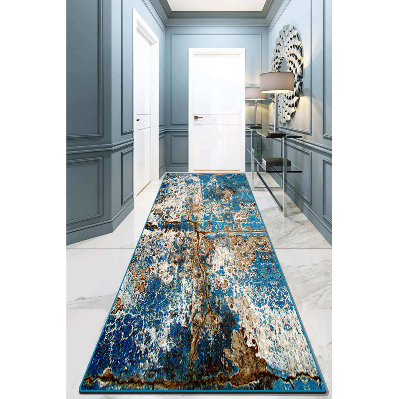 Antibacterial Non-Slip Hall Carpet, 47.2 x 59.1 Inches | 100% Polyester, 0.4 Inch Pile Height, 700 Grams/Sq Meter | Machine Washable, Dot Base, Durable & Easy Care for High Traffic Areas
