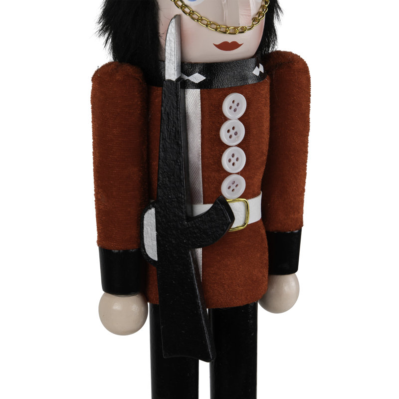 Royal Guard Christmas Nutcracker Figure - 14" - Black