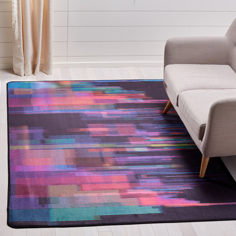 Ellesmere Performance Machine Washable Abstract Rug, Rectangle 4' x 6'