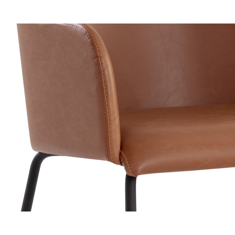 Upholstered Arm Chair, Brown