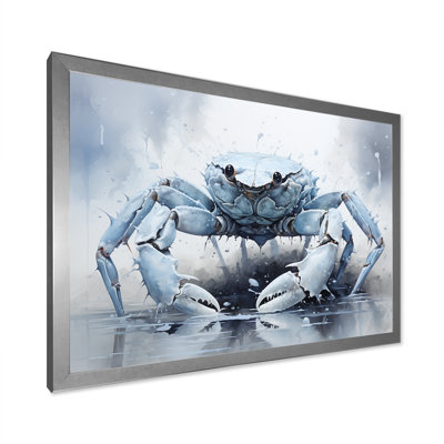 " Minimalism Blue Crab Impression II "