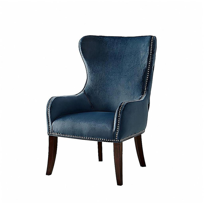 Button Tufted Back Accent Chair