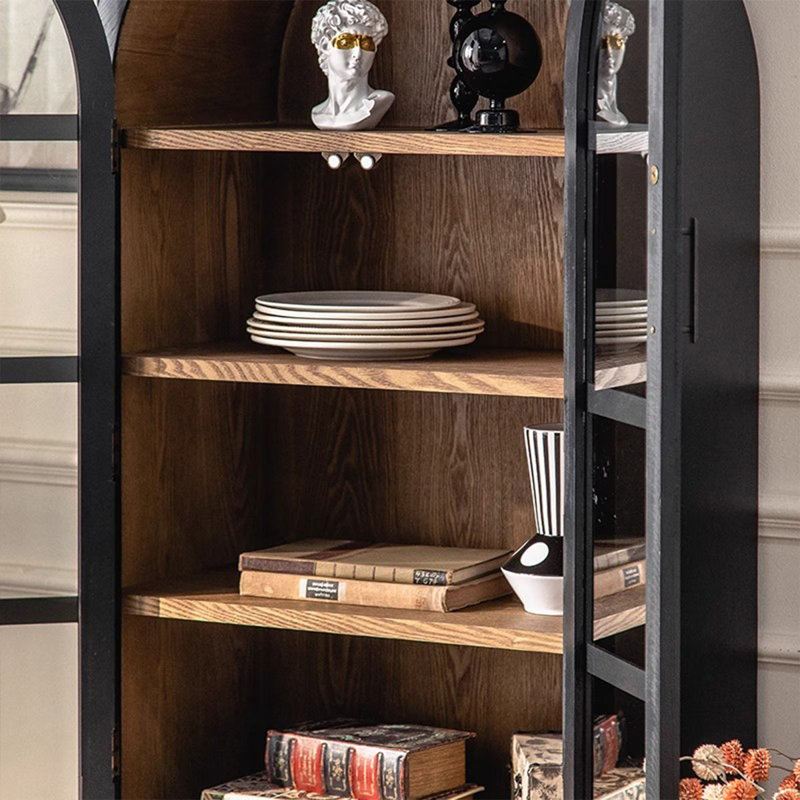 Black Solid Wood Display Cases