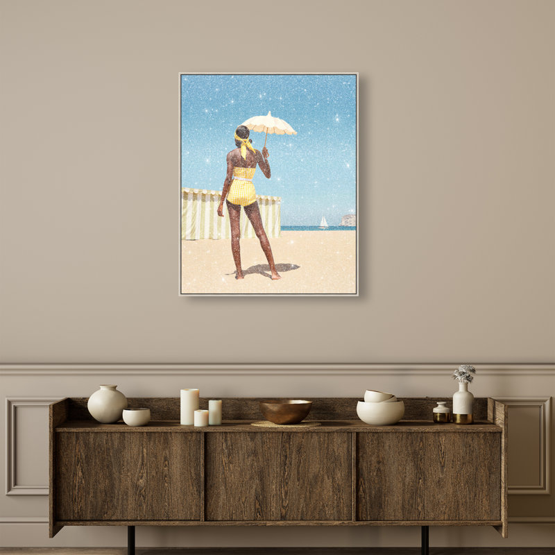 Cabana Muse III Canvas Fashion Print by Oliver Gal, Black Frame, 16 x 20, 16"H x 20"W, Gallery Wrapped