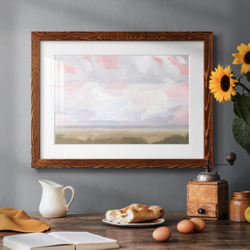 Sandbridge Beach II, reproduction d'art encadrée, H 14 po x l 20 po, Érable