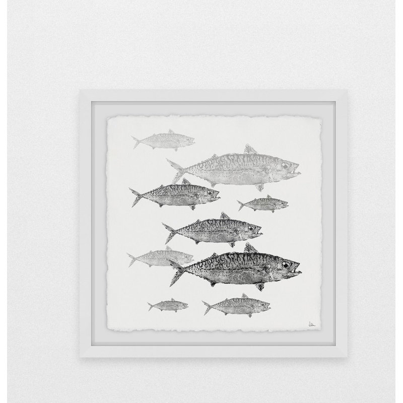 «Freshwater Fish» par Julia Posokhova - reproduction de cadre photo, H 12 po x l 12 po