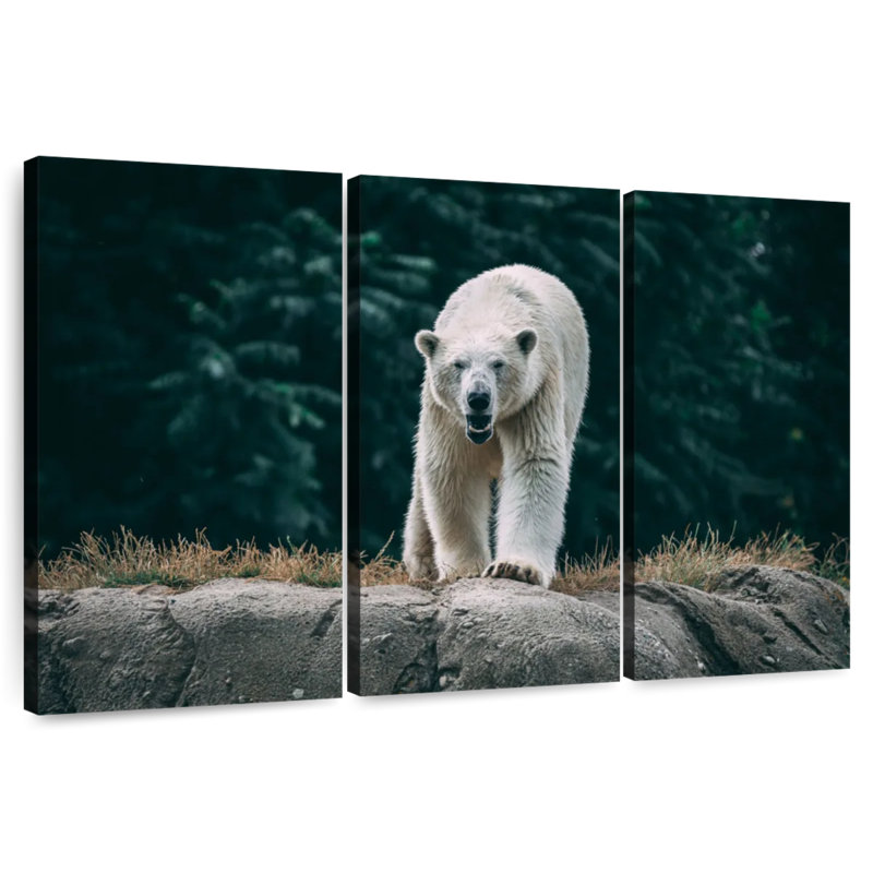 Brampt Angry Polar Bear, 28" H x 45" W