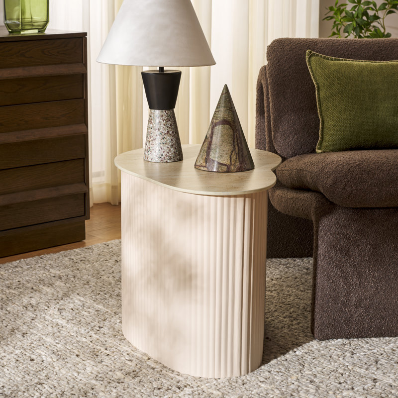 MTP Small Side Table, 18.11" H x 23.23" W x 16.93" D, Beige