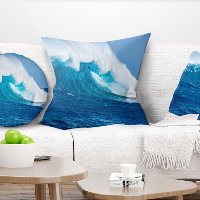 Coussin Sea Sea - Shore, Carré, 16 po x 16 po
