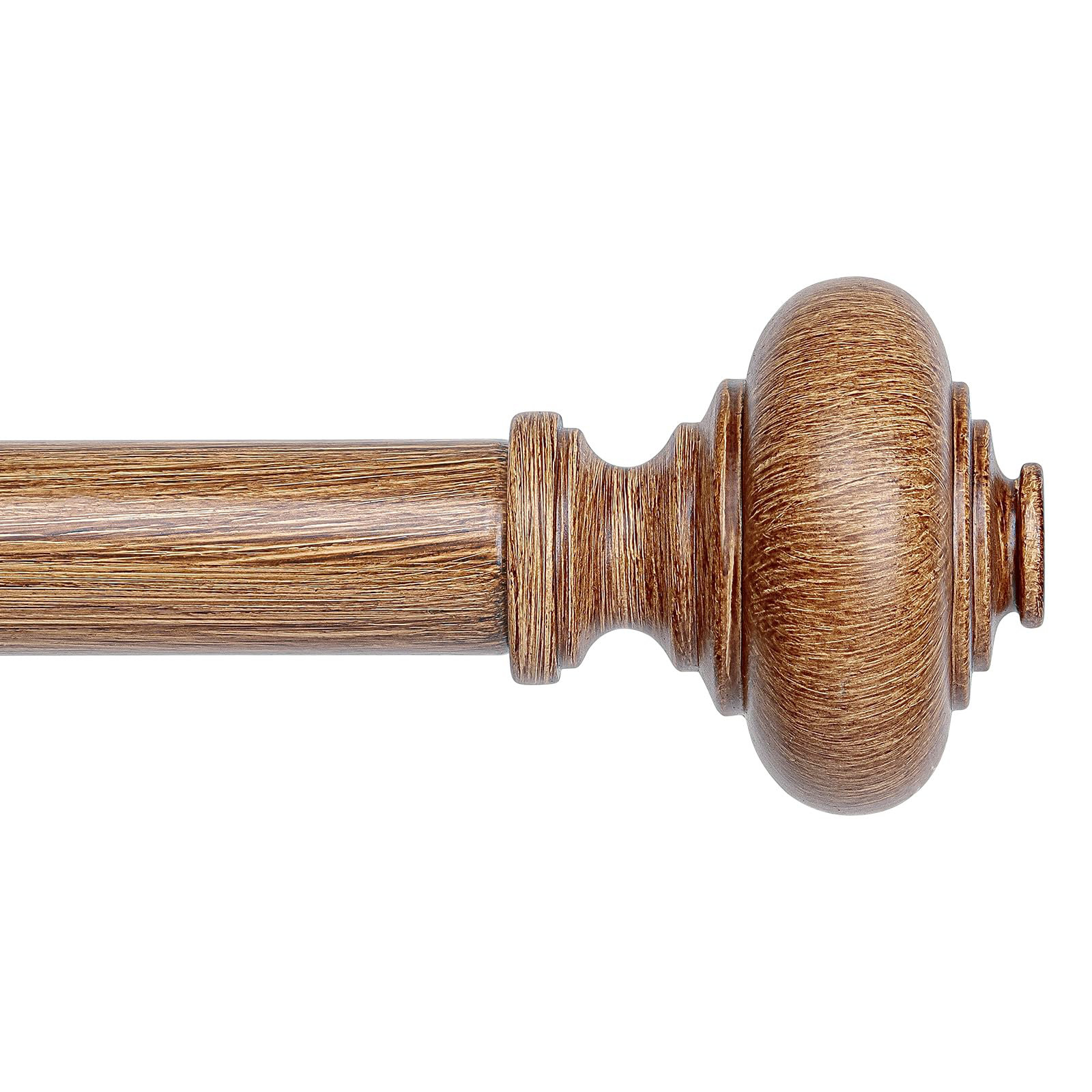 Darby Home Co Wood Curtain Rods, Wooden Curtain Rod, Adjustable Heavy ...