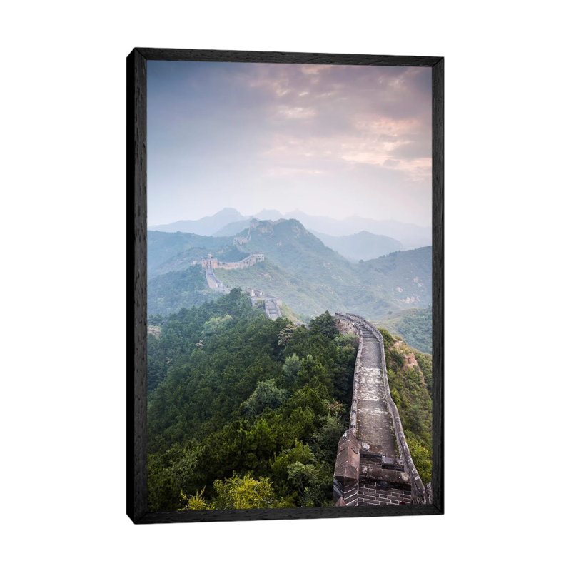 The Great Wall Of China by Matteo Colombo - Gallery-Wrapped Canvas Giclée on Canvas, 66.04 cm H x 45.72 cm W, Black Framed