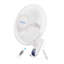 16 po Ventilateur mural à 3 vitesses avec inclinaison réglable et télécommande en blanc