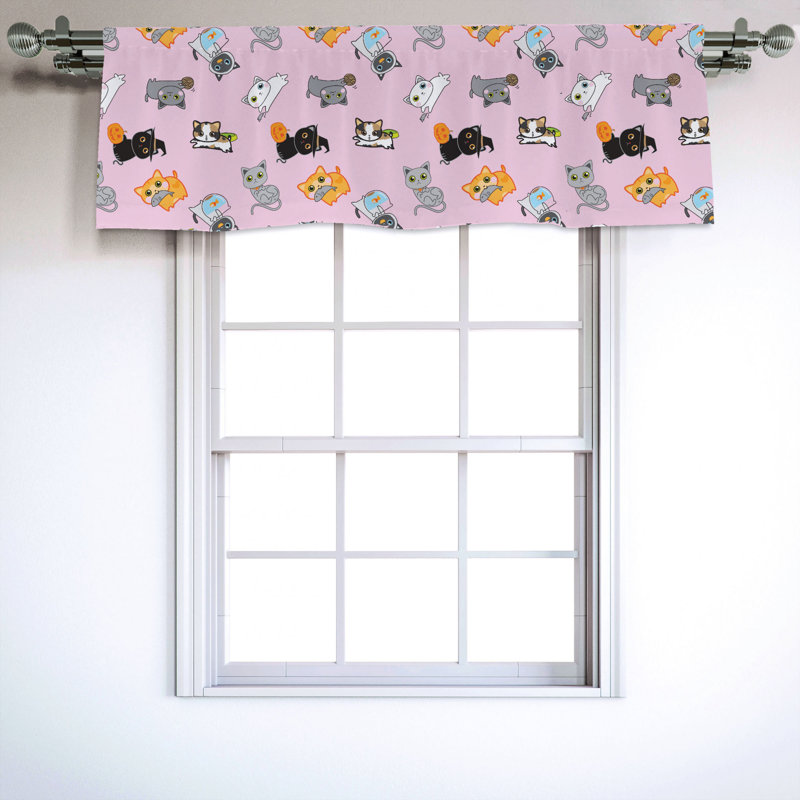 Sateen Ruffled Window Valance