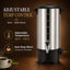 Urne à café commerciale 1,59 gallons, distributeur de café en acier inoxydable 304 avec robinet, argent-135542001