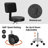 Backed Adjustable Height Ergonomic Lab Stool with Wheels-869599780