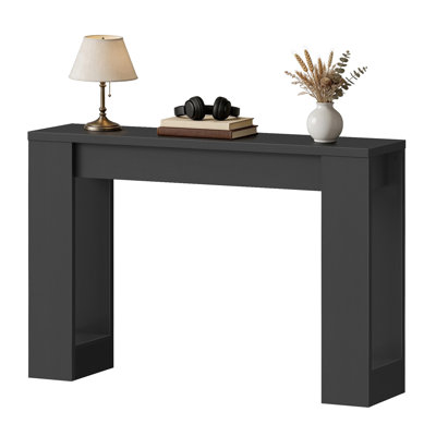 Console 47,2 po avec 2 tablettes latérales dans le couloir