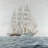 Ship by a cloudy day - 32"x32" art on canvas