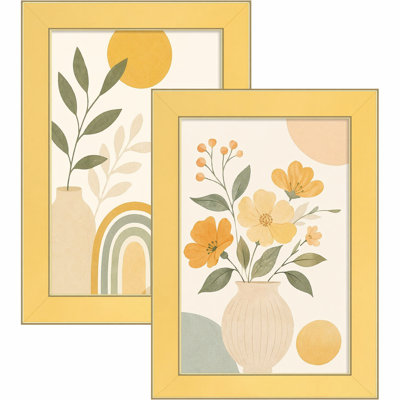 Picture Frame Set, Real Glass,Wall Hanging or Tabletop Display