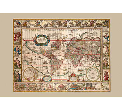 " Nova Totius Terrarum Orbis " by Willem Blaeu