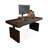 Black Rectangular Solid Wood with 2 drawers desk