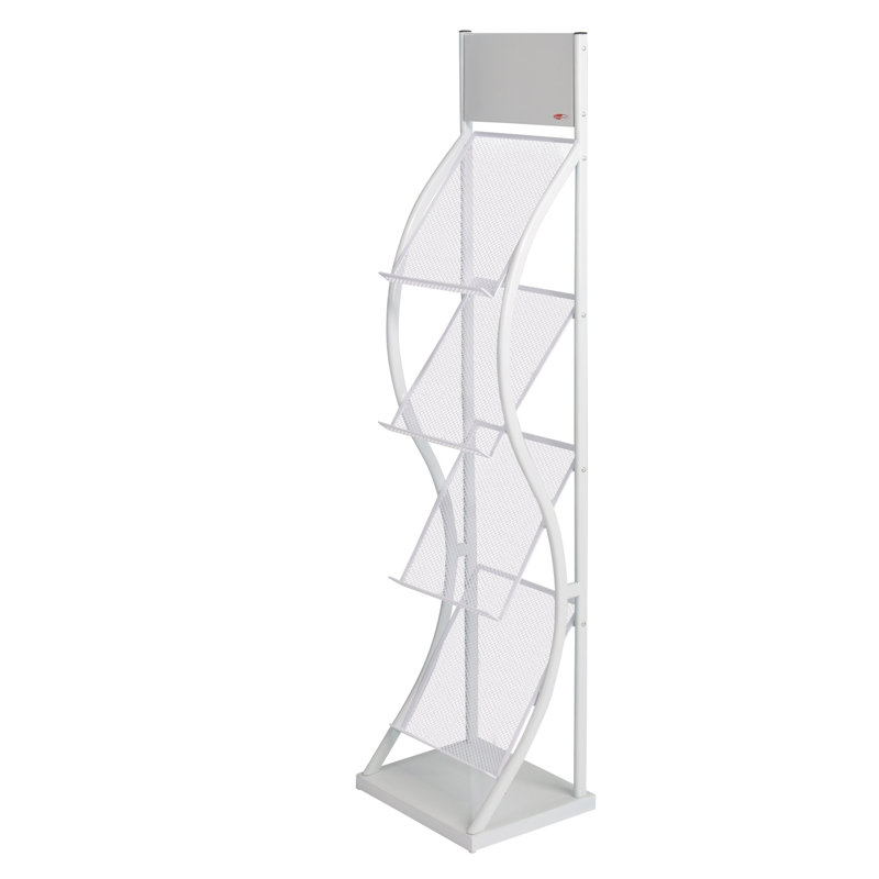 Symple Stuff 143cm H Magazine Rack, White