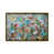 Toile avec cadre flottant or