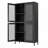 Display Cabinet with 4 Glass Doors 4 Shelves