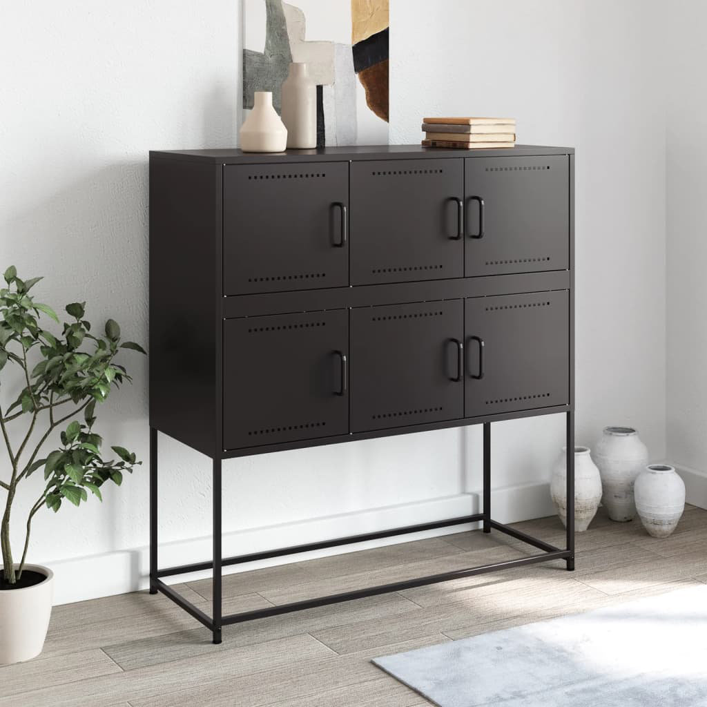 Vidaxl Sideboard 100,5x39x107 cm kaltgewalzter Stahl