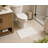 Checkered Absorbent Non-Skid Rectangular Toilet Mat