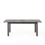 Table de salle à manger extensible en bois gris foncé de 63 po x 35,5 po, 29,63 po, 67,15 lb