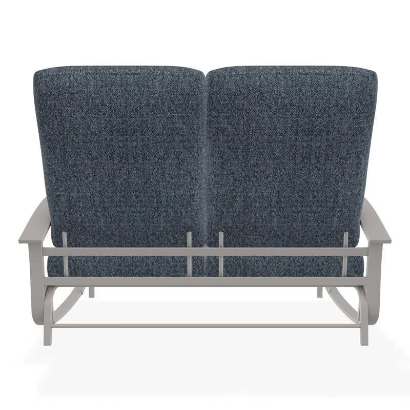 Belle Isle Outdoor Lounge Chair, Warm Gray, Restore Indigo