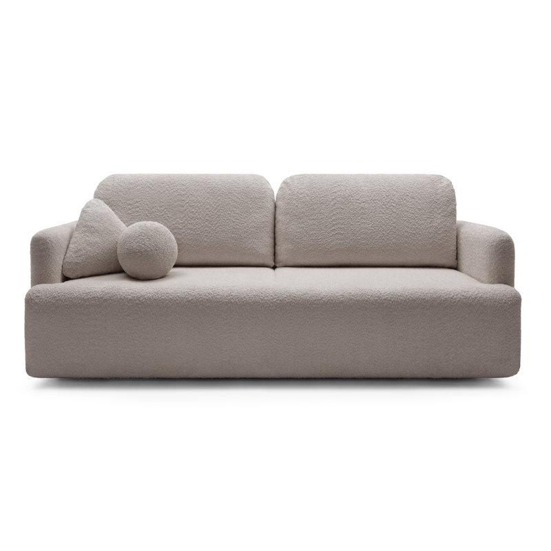 Beilul 3 Seater Fabric Sleeper, Dark Beige