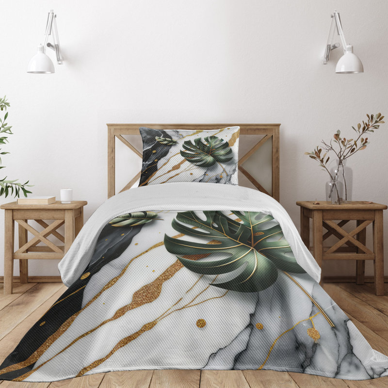 Floral Coverlet, Twin Coverlet + 1 Standard Shams