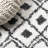 Caimari Moroccan Diamond Shag White/Gray Rug-751010458