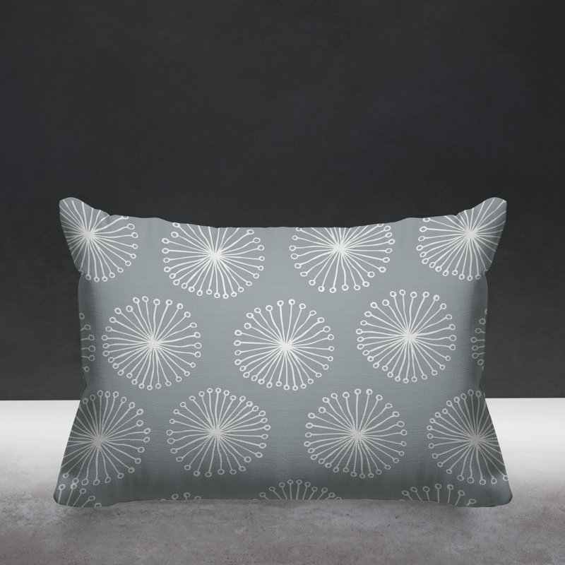 Janis Outdoor Reversible Throw Pillow, Gray