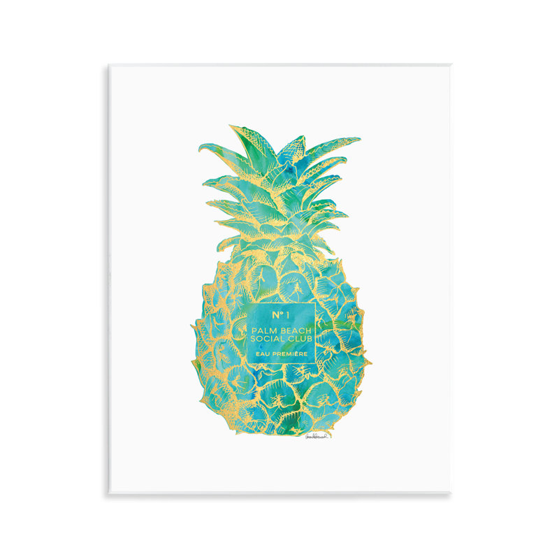 Art mural ananas Glam détaillé par Amanda Greenwood