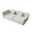 Canapé-lit escamotable, canapé-lit convertible avec motif capitonné en tissu fait à la main, causeuse en velours multifonctionnelle