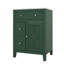 Armoire de lavabo de salle de bain 24 po, design contemporain avec vasque en céramique - 2 tiroirs + porte à fermeture en douceur-121088151