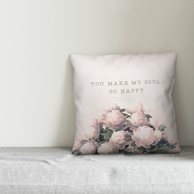  Coussin intérieur / extérieur You Make My Sould So Happy, Pas de bourre