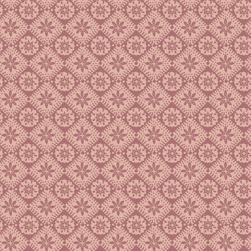 Joules Meadow Geo Pink Wallpaper