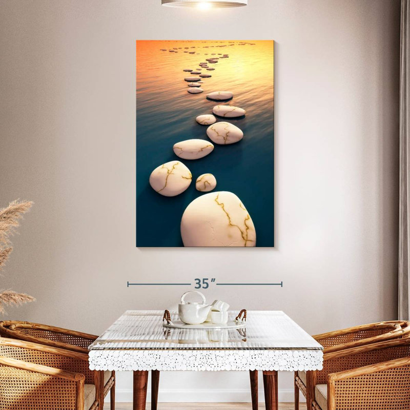 Kerrick White Stepping Stones, 48" H x 32" W
