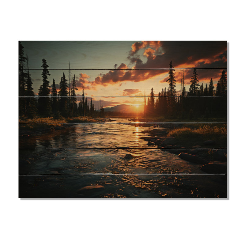 Canada Canada - Wilderness sur bois, H 10 po x l 20 po x P 0,78 po