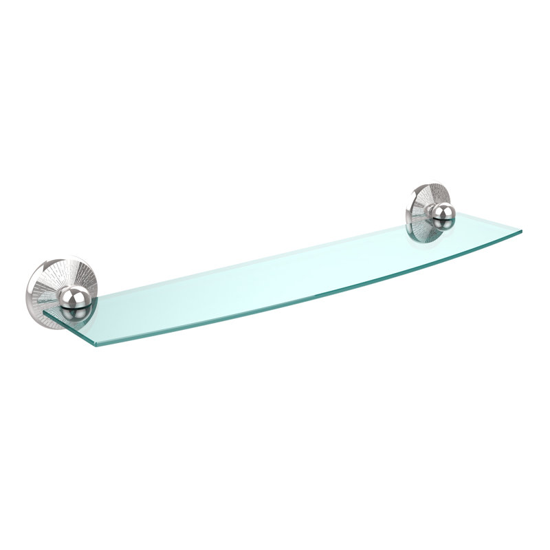 Marchmont Bracket Shelf, 24", Polished Chrome
