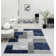 Tapis gris / bleu Angharad