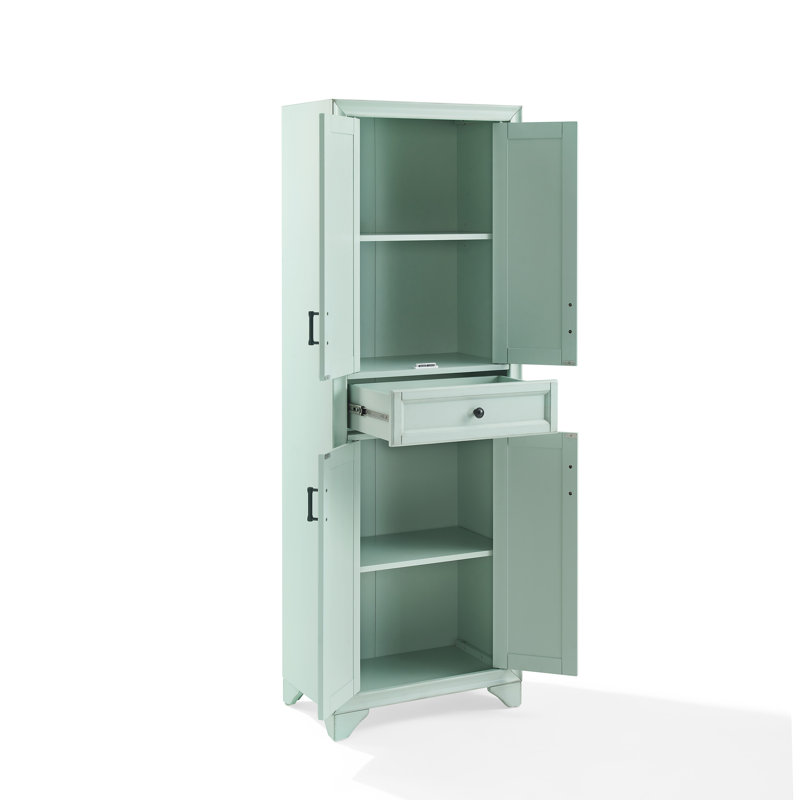 Tara 68'' Kitchen Pantry, Seafoam Blue