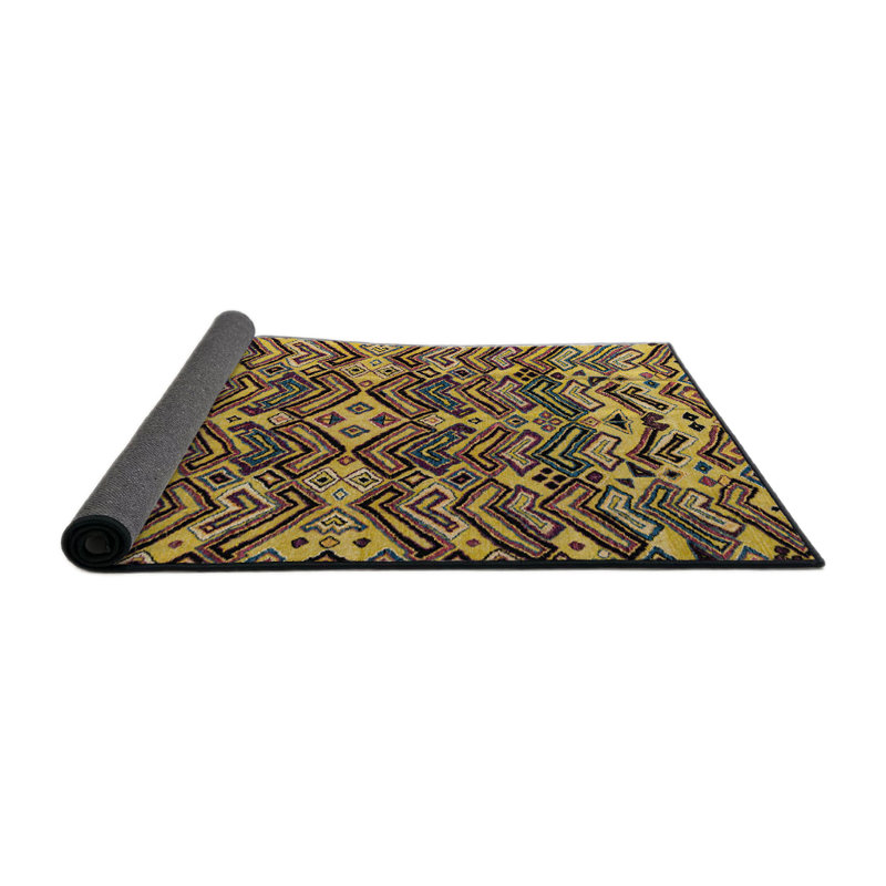 Abstract Indoor Rug, Round 4'
