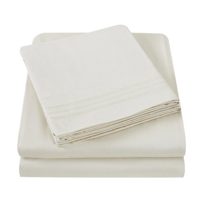 3-Piece Plant-Based Pulp Rayon Bed Sheet Set, Cooling Bedding for Hot Sleepers, 16 Inch Deep Pocket Fitted Sheet, Flat Sheet & Pillowcase Included