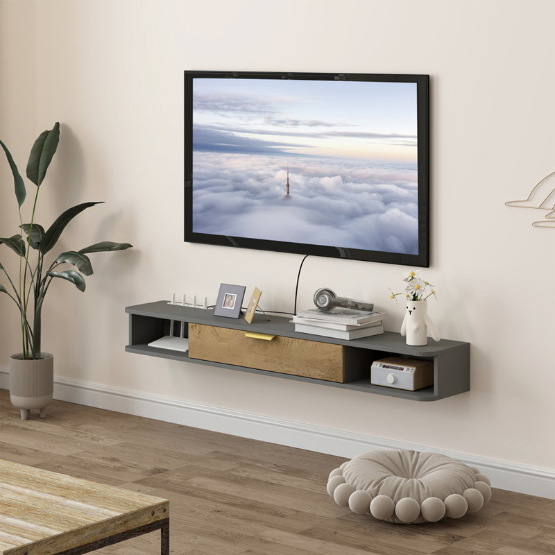 Floating TV Stand with Storage